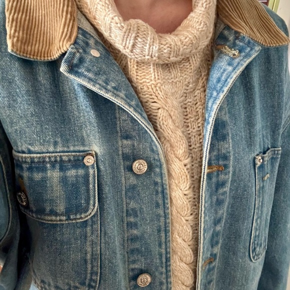 Vintage Ralph Lauren Denim jacket/Cord collar - Picture 6 of 7